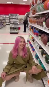 Flashing my bush pussy and one boob haha