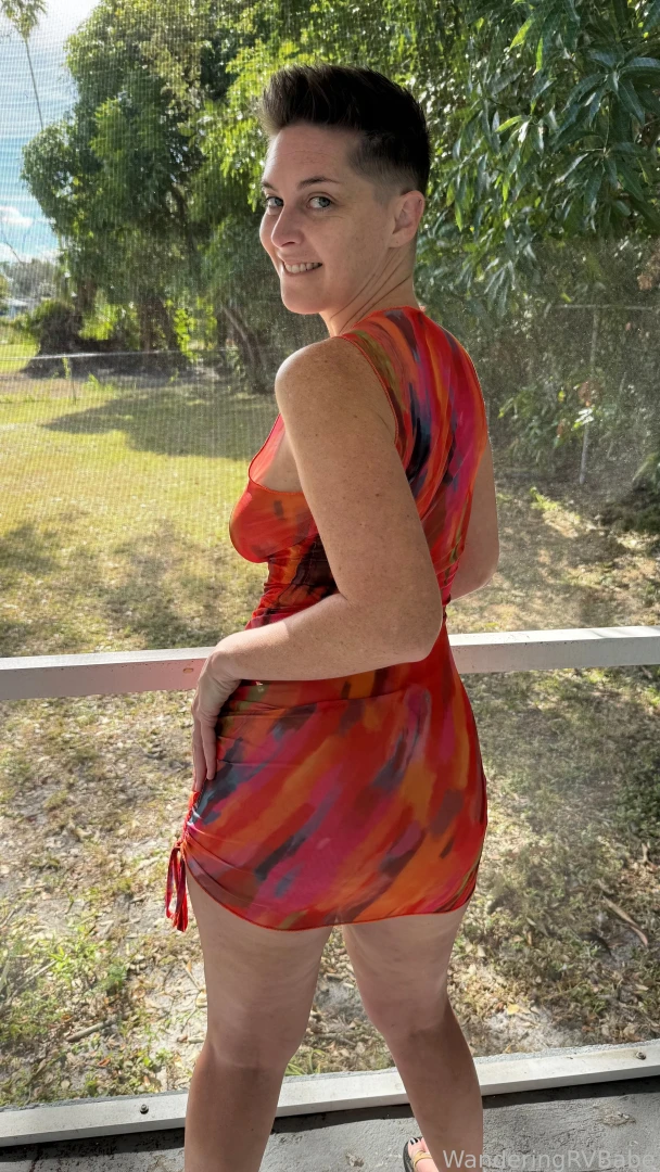 Notice anything different about this dress seethrough barelydressed 