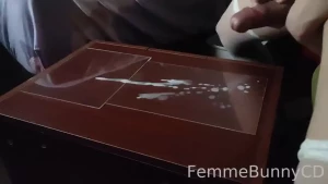 Video - extra doing solo cumshots setting up a small place in my room