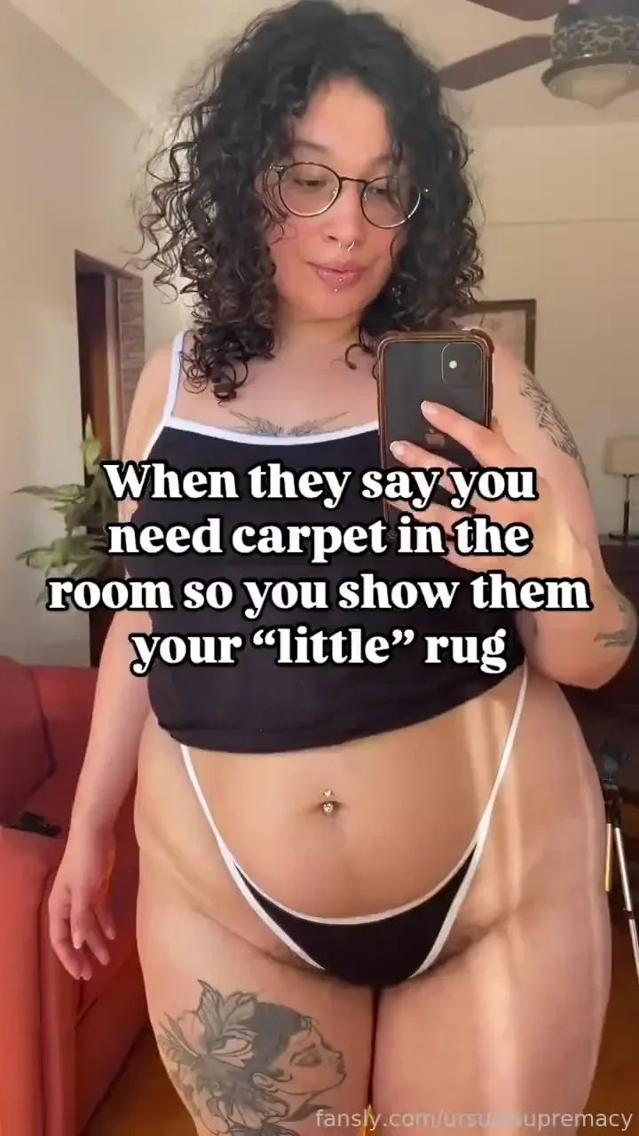 Warmest rug ever chubby thick curvy bbw hairy hairywomen hairypussy 