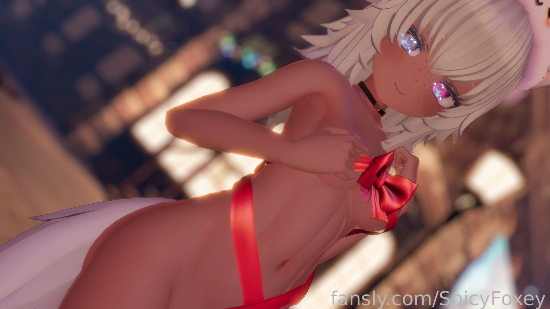 Wanna unwrap your present early vr manuka foxgirl darkskin tan part 1 
