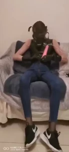 New album masturbation in latex bodysuit while wearing a gasmask this part 1