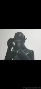 New post masturbation amp fleshlight in catsuit with gasmask sweated a part 1
