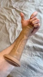 New vid in your dms this was the thickest dildo i ve ever ordered