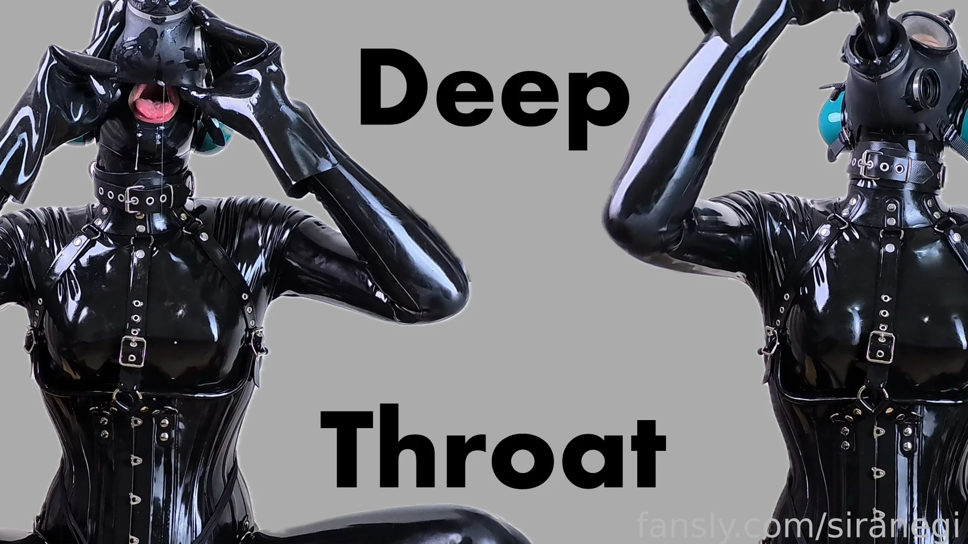 Gas mask deep throat torture my breath fogged up the inside of my mask 