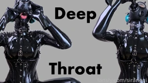 Gas mask deep throat torture my breath fogged up the inside of my mask