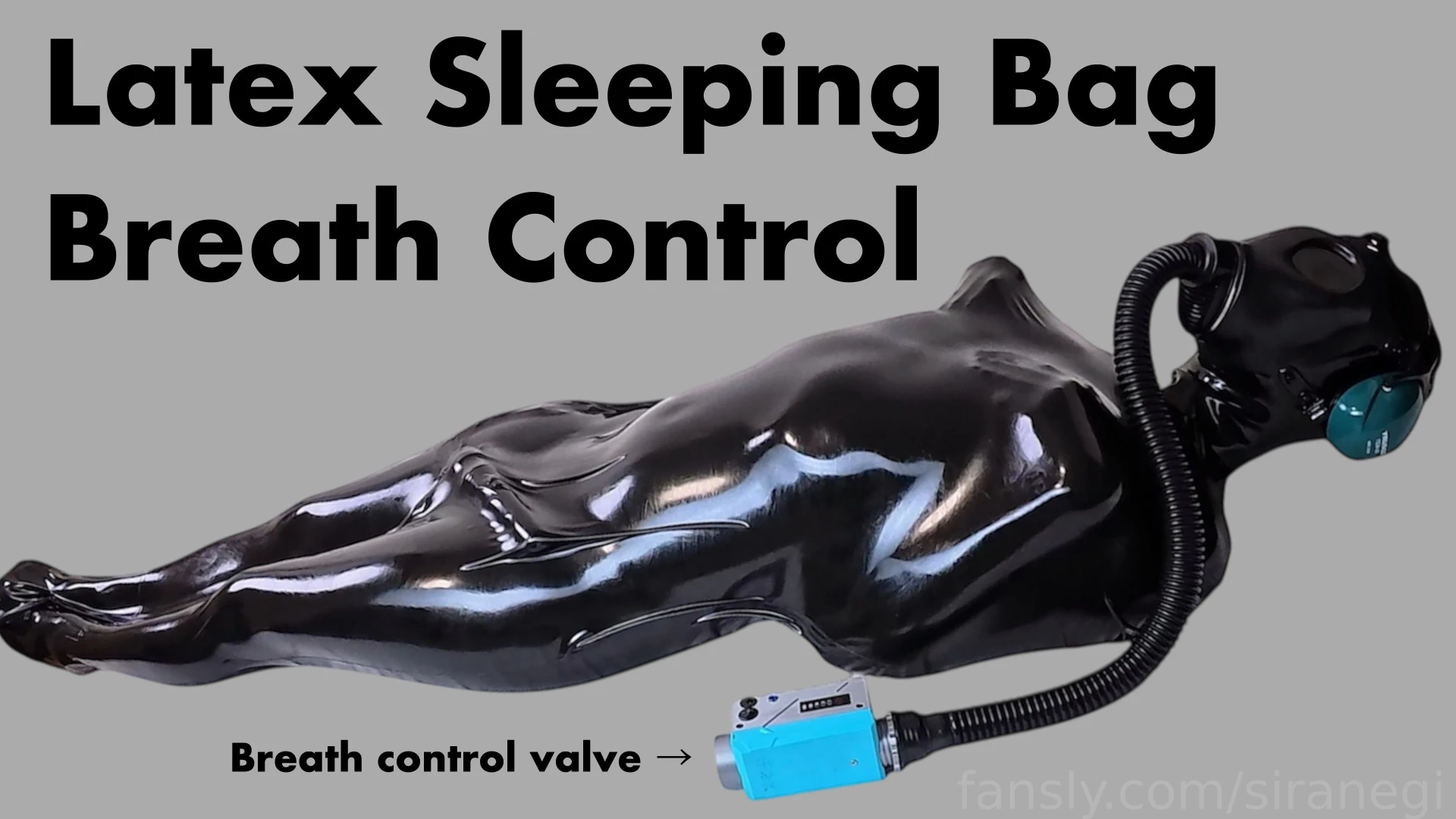 Tried a new type of breath control valve i love suffering latex rubber 