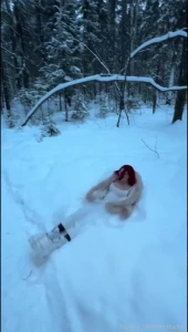 How long have you been jumping in a snowdrift tgirl tranny trans