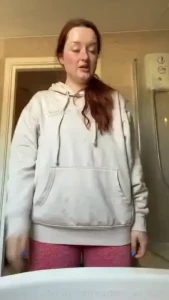 Do you prefer my home look or beach look redhead longhair curvy thick