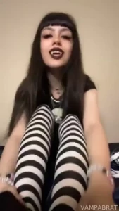 My knee high converse and black and white thigh highs are a deadly