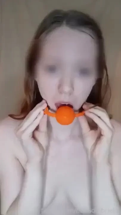 My mouth is always so wet and dripping with spit after being gagged 