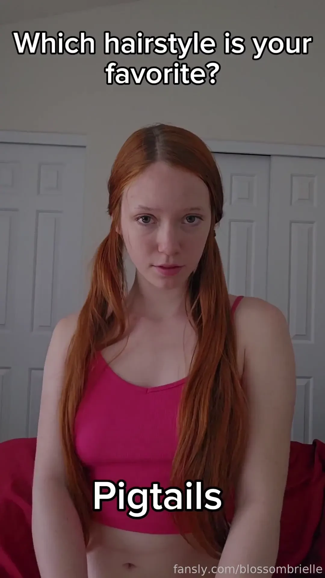 Let me know which hairstyle is your favorite petite redhead teen 