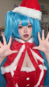 Merry christmas cosplay miku part 1