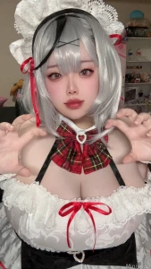 I m going to miss her cosplay maid chloe from hololive i put my part 4
