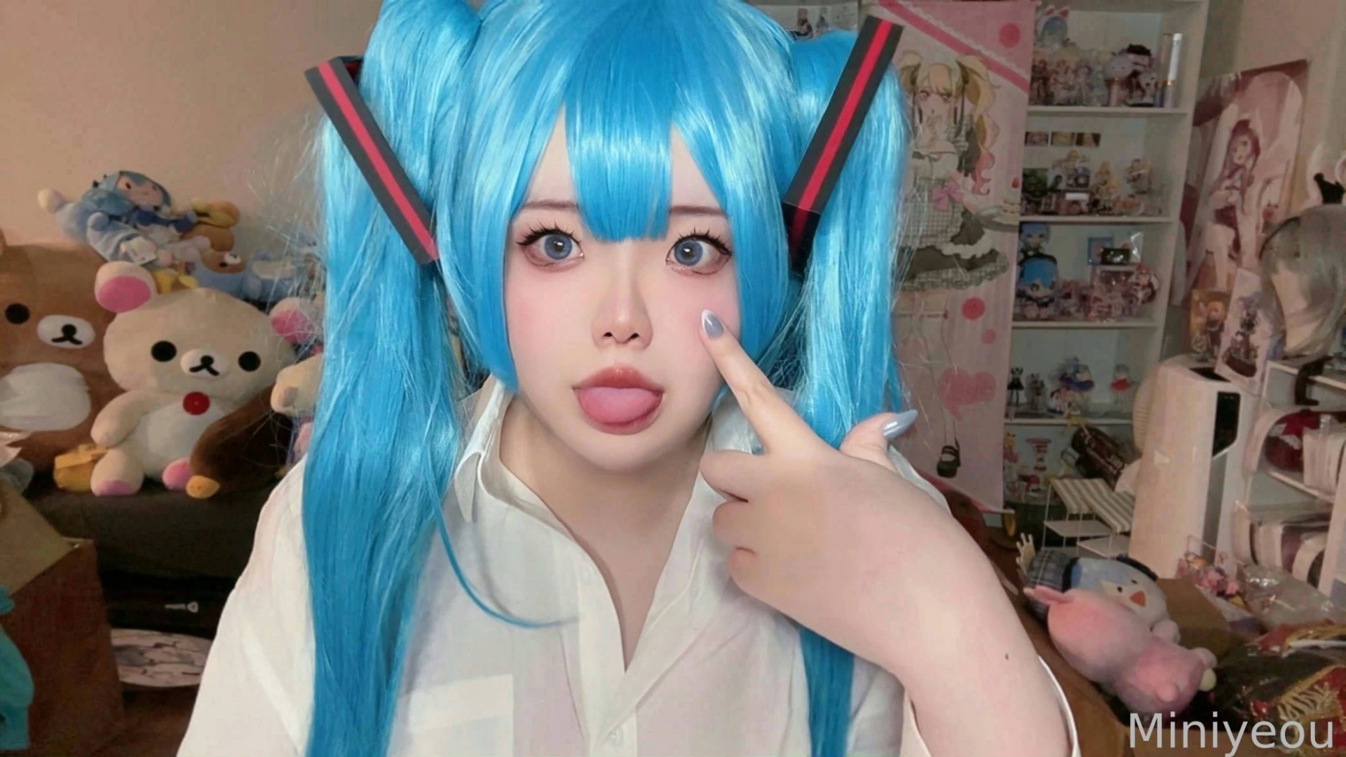Nice try did you want to play uno with me cosplay miku from mimukauwa part 4 