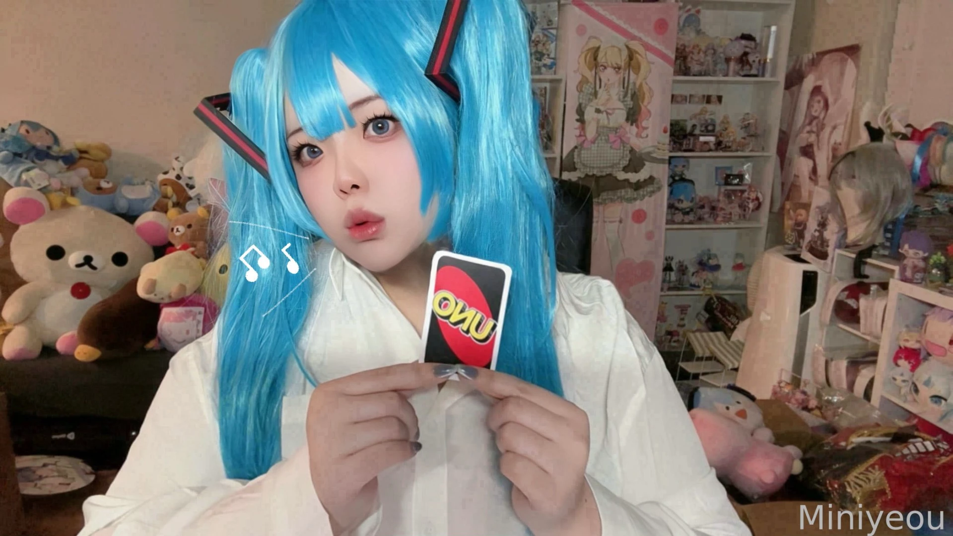 Nice try did you want to play uno with me cosplay miku from mimukauwa part 18 