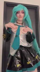 You love it when i tease you fyp miku cosplay boobs egirl