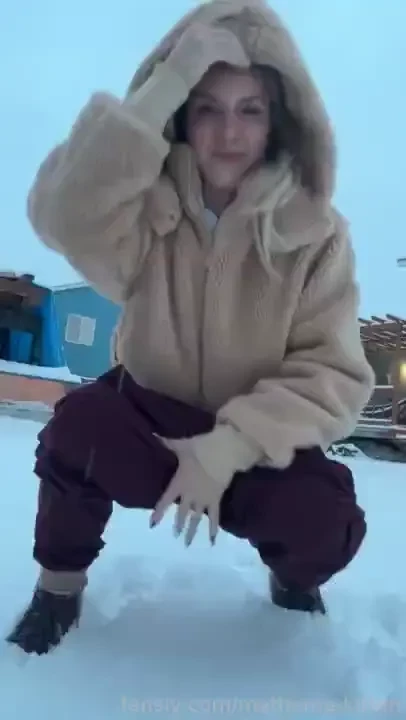 First big snow of the year i had to peefetish pee peeing pissfetish 