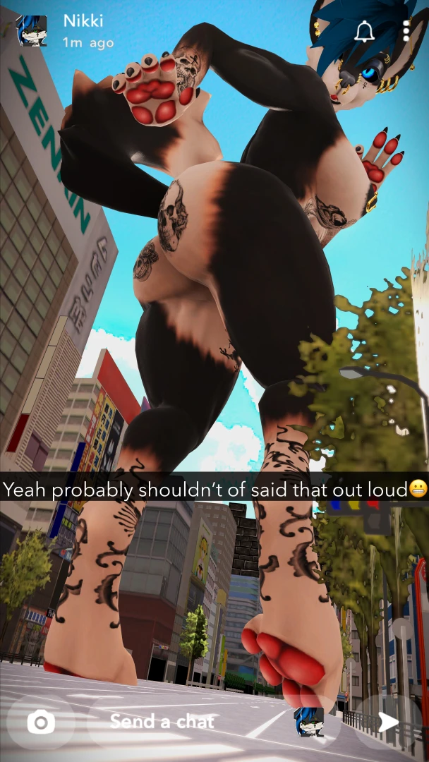 ---custom order--- what you never randomly grow to 30 meters in height part 12 