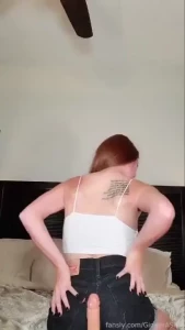 Taking it fast and hard until you cum all over my ass anal redhead atm