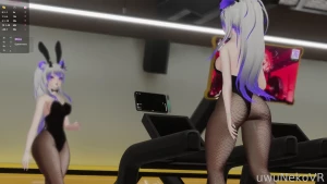Sexy femboy workout stream with a lovense buttplug in me join and play