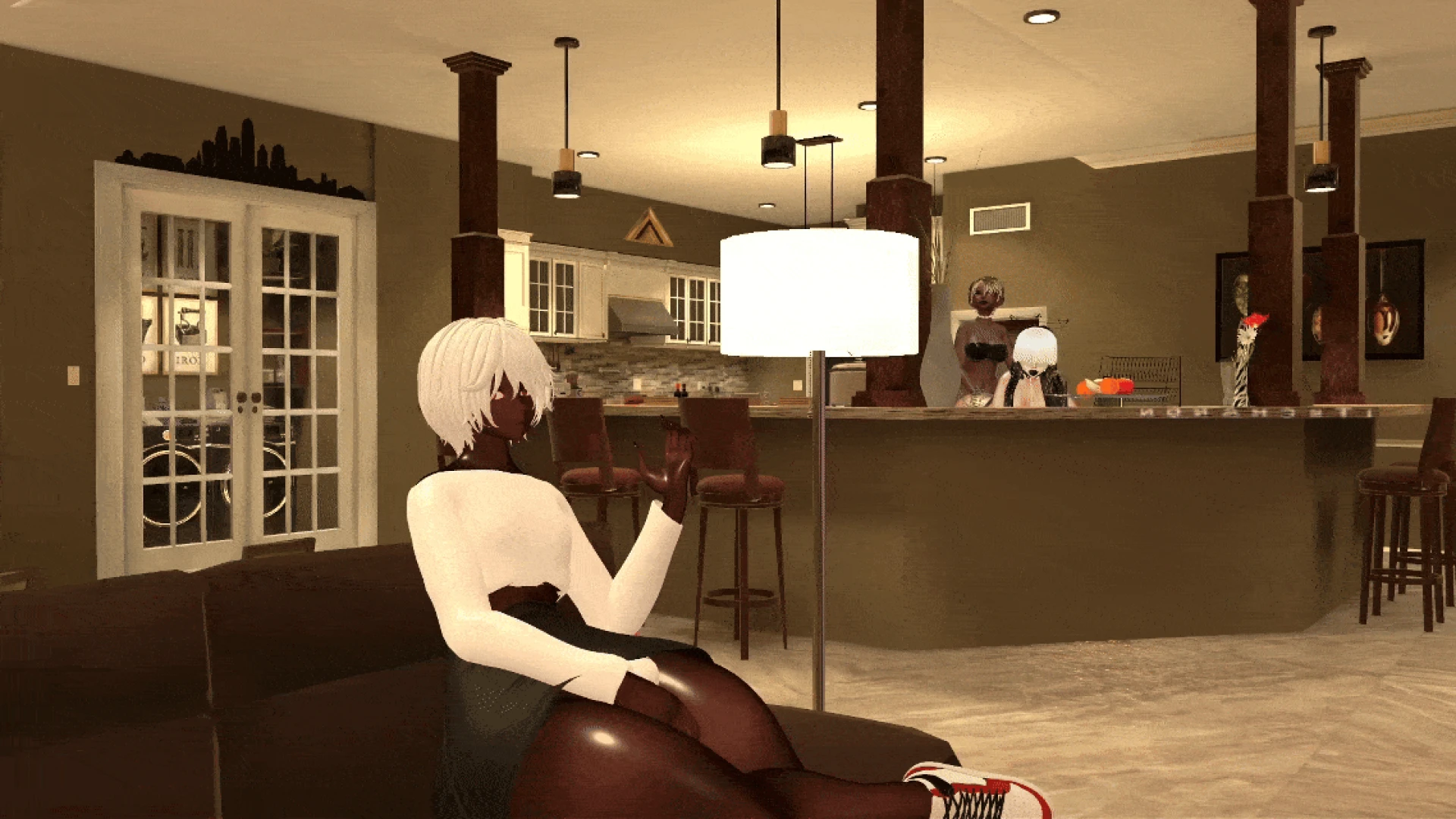 Couldn t help but fuck in the kitchen while he wasn t looking back at part 4 