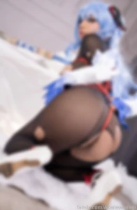 Ganyu is tied up and will do anything you ask if you help her come