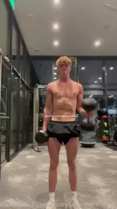 Working out x flexing 