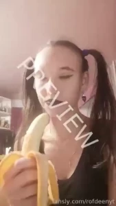 Finished customs 2 min - deep banana sucking with black lips fyp