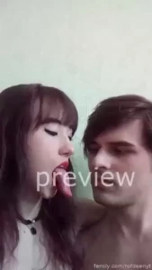 Finished custom video for you my boyfriend suck my long tongue do you