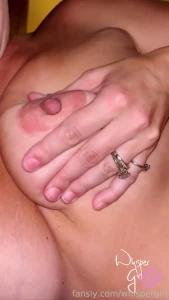 Lactation fetish my tits are starting to get full again ready to be