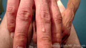 Mesmerized by this crystal clear precum that s perfectly legit to me