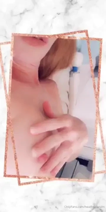 New video clip playing with my pointy pink nipples for you i know it 