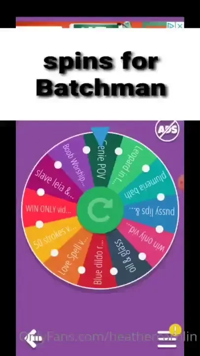 These spins are for batchman 