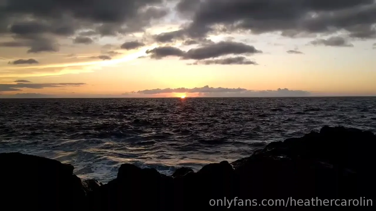 Video4u the last minute of my island sunset last night w asmr ocean 
