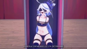 Now moved to fansly my gr furina bondage animation anime bondage lover part 1