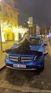 Do you like my car fyp public car flexible stretching blond milf magic