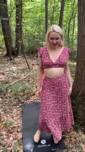 Showing off all my wide holes to the forest dwellers because i forgot