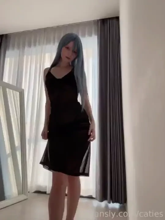 Dm me if you wanna see me without the dress fyp cosplay goth anime 