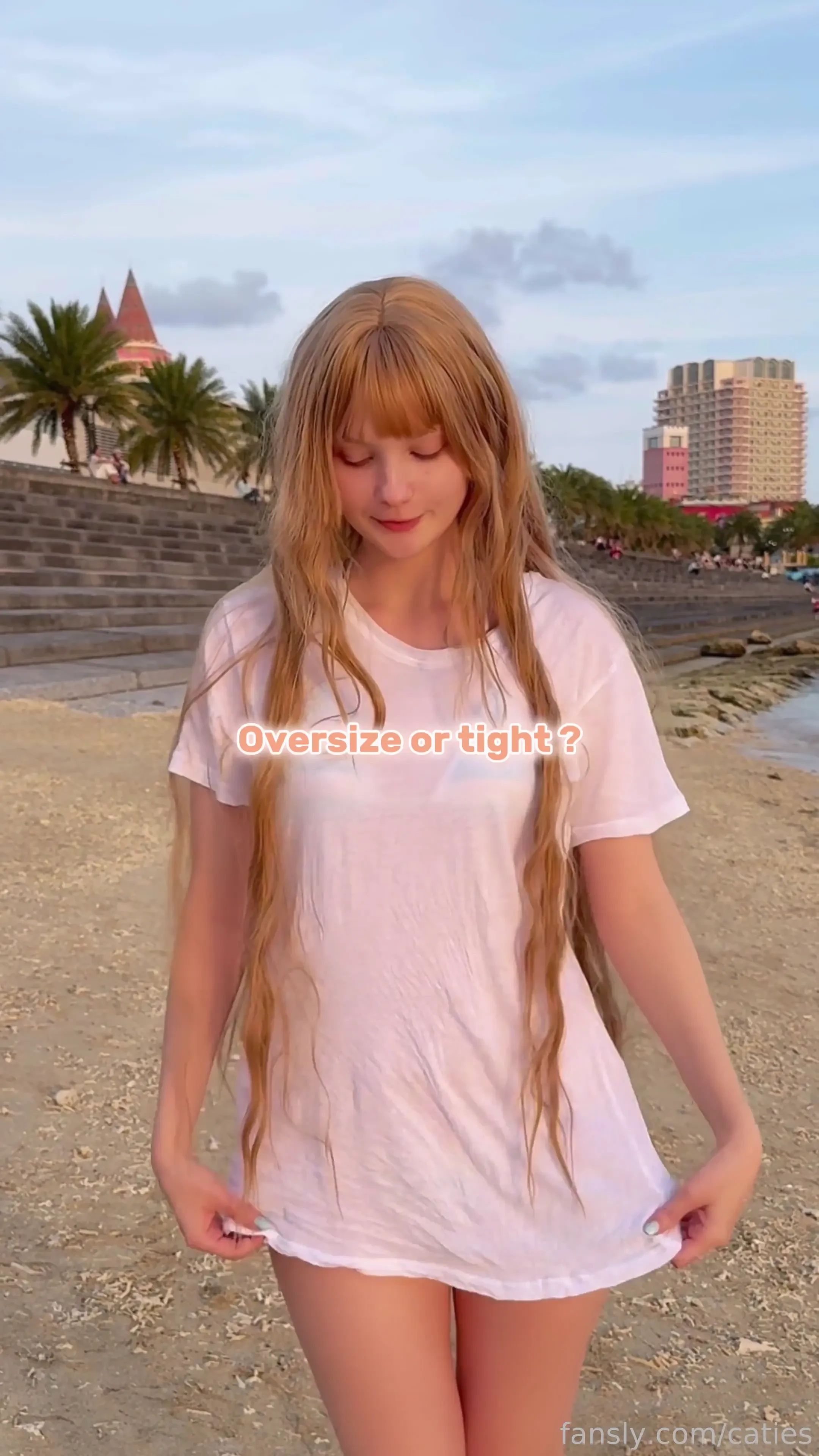 Oversize or tight anime cosplay cosplaygirl beach cute babyface 