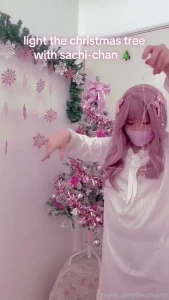 Lighting of christmas tree with sachi-chan waaaaaah time flies so fast