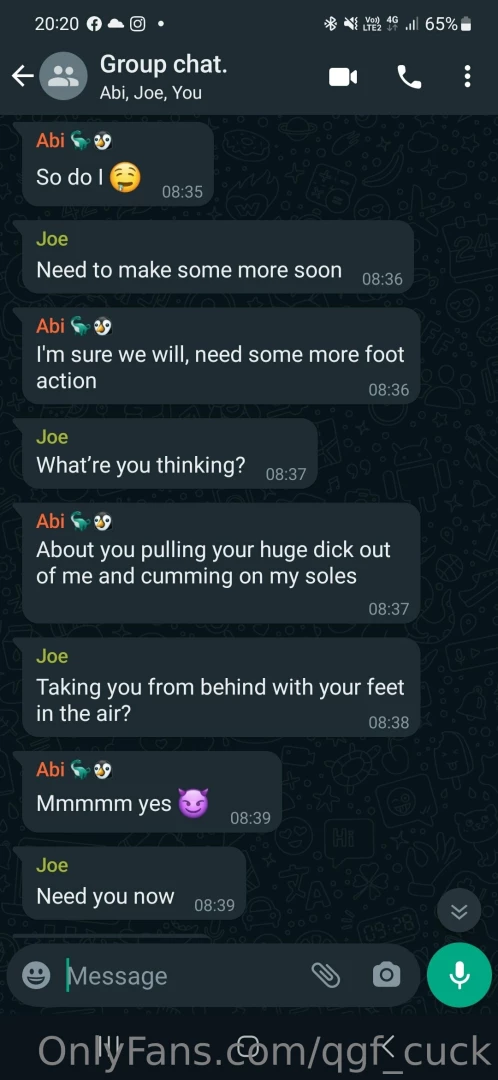 qgf-cuck - Group chat with a bull - really explicit content will not be shared part 2 