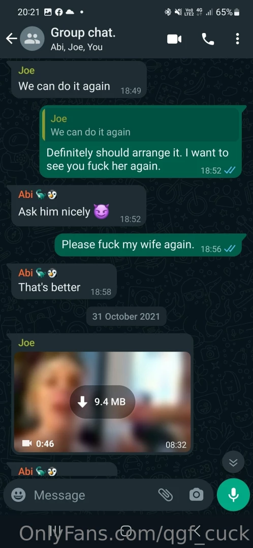 qgf-cuck - Group chat with a bull - really explicit content will not be shared 