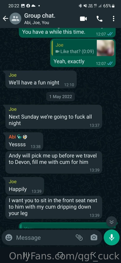 qgf-cuck - Group chat with a bull - really explicit content will not be shared part 1 