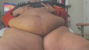 Since you re not here rubbing my belly i guess i ll have to do it for