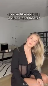 Let me know what you think dress shortskirt highheels blonde