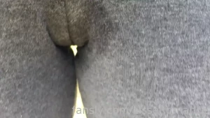 My sunset pee nature on the grass and stone compilation wet yoga pants