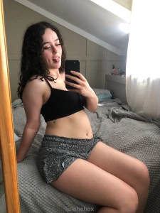 The belly is bulging a bit today