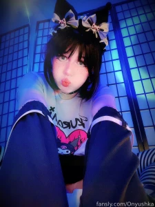 Hei hei decided to go with a sort of kuromi look with this set 3 fyp part 2