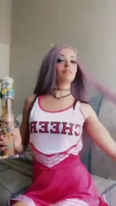 Cheerleader zoe just having a good fun time obviously lol fyp smoking